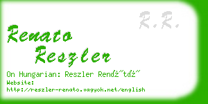 renato reszler business card